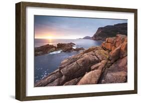 Freycinet National Park, Tasmania, Australia. Sunrise over the Coastline-Matteo Colombo-Framed Photographic Print