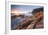 Freycinet National Park, Tasmania, Australia. Sunrise over the Coastline-Matteo Colombo-Framed Photographic Print