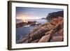 Freycinet National Park, Tasmania, Australia. Sunrise over the Coastline-Matteo Colombo-Framed Photographic Print