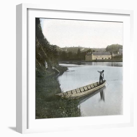 Freyr Castle (1637) on the Banks of the Meuse River, in Belgium-Leon, Levy et Fils-Framed Photographic Print