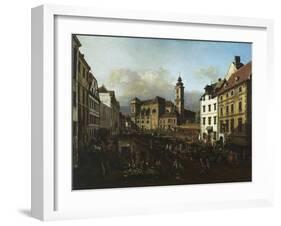 Freyung Square from the South-East, 1758-1761, Vienna, Austria-Bernardo Bellotto-Framed Giclee Print