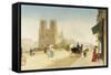 Friant, One Summer Day near Notre-Dame-null-Framed Stretched Canvas
