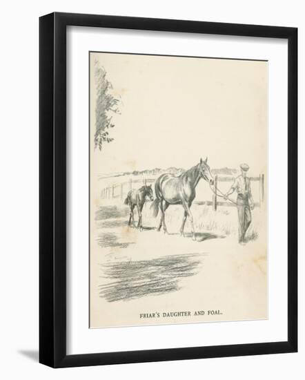 Friar's Daughter and Foal-Lionel Edwards-Framed Premium Giclee Print