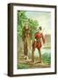 Friar Tuck and Robin Hood-null-Framed Art Print