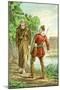 Friar Tuck and Robin Hood-null-Mounted Art Print