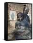 Friar Tuck Statue, Nottingham, Nottinghamshire, England, United Kingdom, Europe-Frank Fell-Framed Stretched Canvas