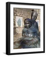 Friar Tuck Statue, Nottingham, Nottinghamshire, England, United Kingdom, Europe-Frank Fell-Framed Photographic Print