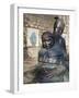 Friar Tuck Statue, Nottingham, Nottinghamshire, England, United Kingdom, Europe-Frank Fell-Framed Photographic Print