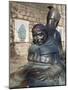 Friar Tuck Statue, Nottingham, Nottinghamshire, England, United Kingdom, Europe-Frank Fell-Mounted Photographic Print