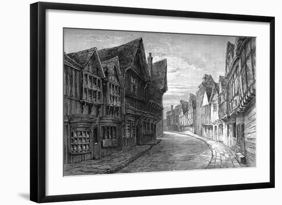 Friars' Street, Worcester, 1893-William Henry Bartlett-Framed Giclee Print