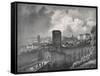 Fribourg in Switzerland, View of the Porte De Morat-null-Framed Stretched Canvas