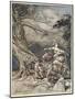 Fricka approaches in anger', 1910-Arthur Rackham-Mounted Giclee Print