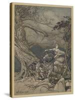 Fricka Is Angered-Arthur Rackham-Stretched Canvas