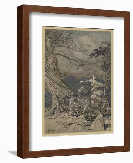 Fricka Is Angered-Arthur Rackham-Framed Art Print