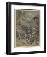 Fricka Is Angered-Arthur Rackham-Framed Art Print