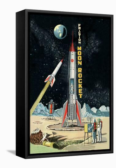 Friction Moon Rocket-null-Framed Stretched Canvas