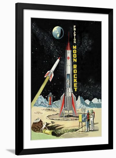 Friction Moon Rocket-null-Framed Art Print