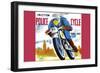 Friction Police Cycle-null-Framed Premium Giclee Print