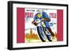 Friction Police Cycle-null-Framed Art Print