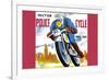 Friction Police Cycle-null-Framed Art Print