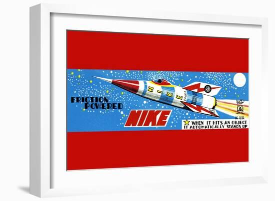 Friction Powered Nike-null-Framed Art Print