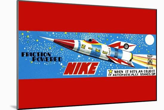 Friction Powered Nike-null-Mounted Art Print