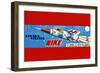 Friction Powered Nike-null-Framed Art Print