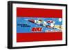 Friction Powered Nike-null-Framed Art Print