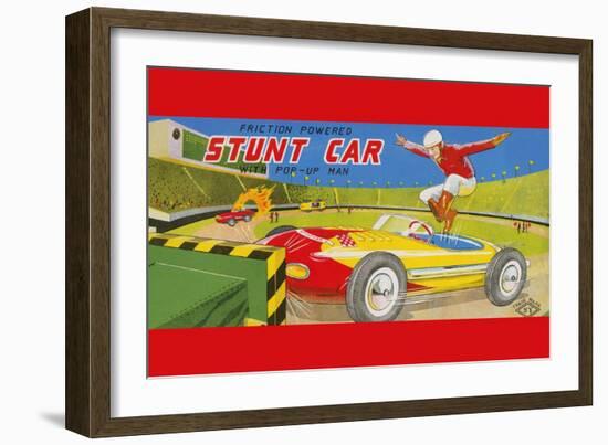 Friction Powered Stunt Car-null-Framed Art Print