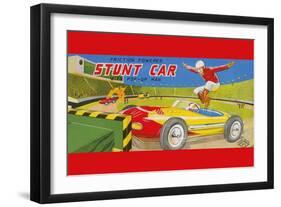 Friction Powered Stunt Car-null-Framed Art Print