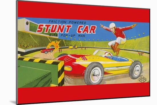 Friction Powered Stunt Car-null-Mounted Art Print