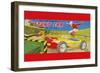 Friction Powered Stunt Car-null-Framed Art Print