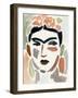 Frida Fragments I-Victoria Barnes-Framed Art Print