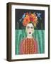 Frida Headdress II-Regina Moore-Framed Art Print