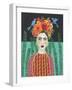 Frida Headdress II-Regina Moore-Framed Art Print