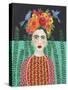 Frida Headdress II-Regina Moore-Stretched Canvas