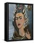 Frida Kahlo Art, Olvera Street Market, El Pueblo de Los Angeles, Los Angeles, California, USA-Walter Bibikow-Framed Stretched Canvas