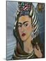 Frida Kahlo Art, Olvera Street Market, El Pueblo de Los Angeles, Los Angeles, California, USA-Walter Bibikow-Mounted Photographic Print