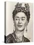 Frida Kahlo, C.2021 (Pencil on Paper)-Blake Munch-Stretched Canvas