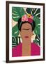 Frida Kahlo I Palms No Distress-Becky Thorns-Framed Art Print