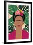 Frida Kahlo I Palms No Distress-Becky Thorns-Framed Art Print