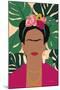 Frida Kahlo I Palms No Distress-Becky Thorns-Mounted Art Print