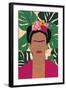 Frida Kahlo I Palms No Distress-Becky Thorns-Framed Art Print