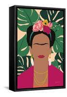 Frida Kahlo I Palms No Distress-Becky Thorns-Framed Stretched Canvas