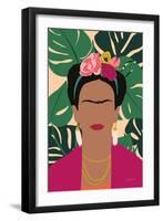 Frida Kahlo I Palms No Distress-Becky Thorns-Framed Art Print