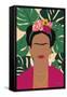 Frida Kahlo I Palms No Distress-Becky Thorns-Framed Stretched Canvas