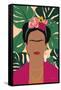 Frida Kahlo I Palms No Distress-Becky Thorns-Framed Stretched Canvas
