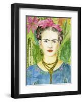 Frida Kahlo II-Melissa Wang-Framed Art Print