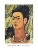 Self-Portrait with Thorn Necklace and Hummingbird, c.1940-Frida Kahlo-Art Print