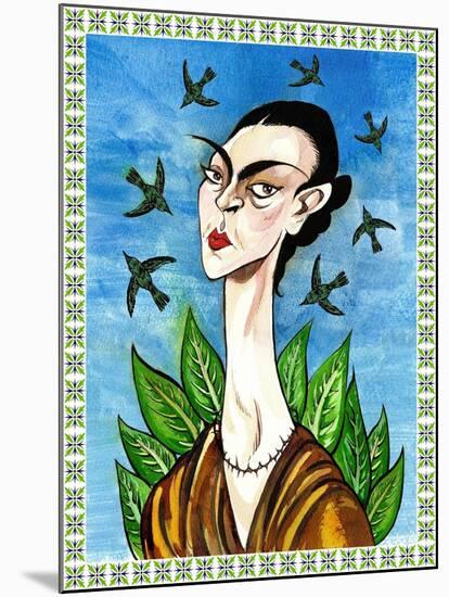 Frida Kahlo-Neale Osborne-Mounted Giclee Print